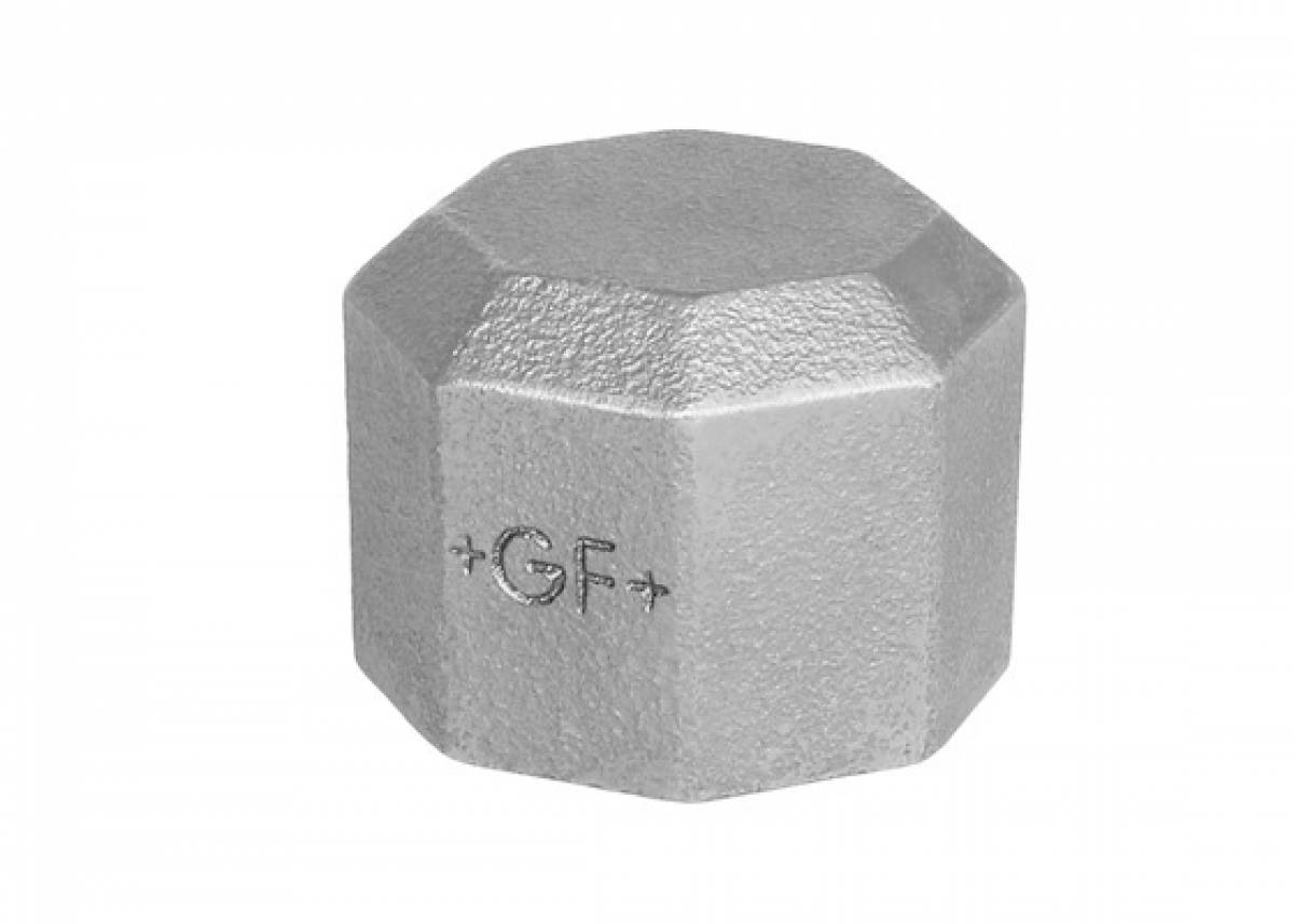 GF Draadfitting zwart zeskantige dop/kap (nr. 300)