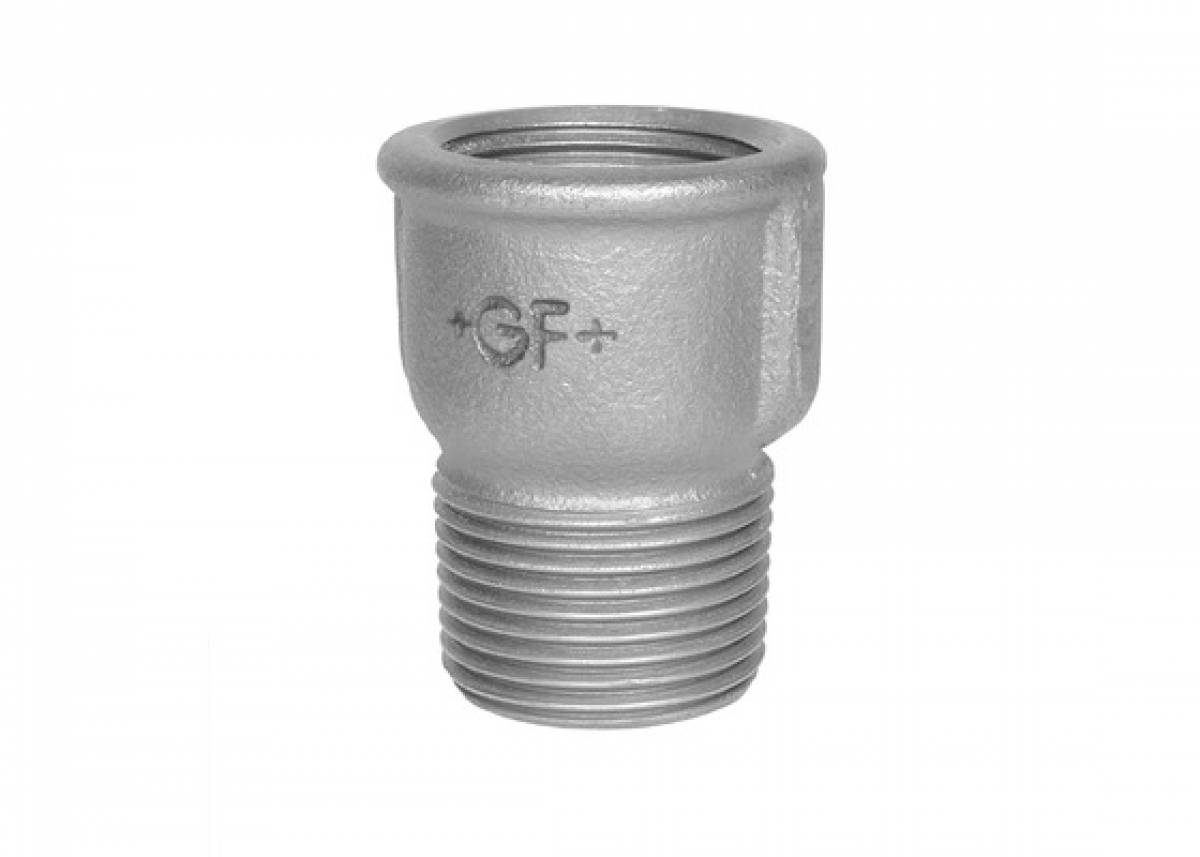 GF Draadfitting zwart soknippel bi x bui (nr. 529a)