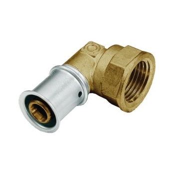 Multitubo Schroefbus Knie (messing)