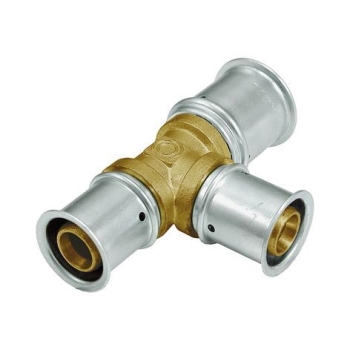 Multitubo T-stuk (messing)