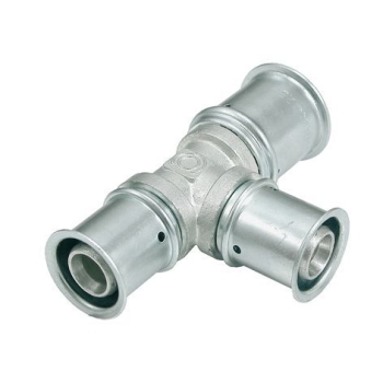 Multitubo T-stuk (messing, vertind)