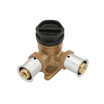 VH382292900000 VSH UltraPress Hoek Muurplaat 16x1/2 (messing, pers x bi.dr., doorstro