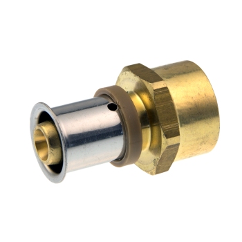 VH382091600000 VSH UltraPress Schroefbus 16x1/2 (messing, pers x bi.dr.)