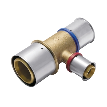 VSH UltraPress Verloop T-stuk (messing)