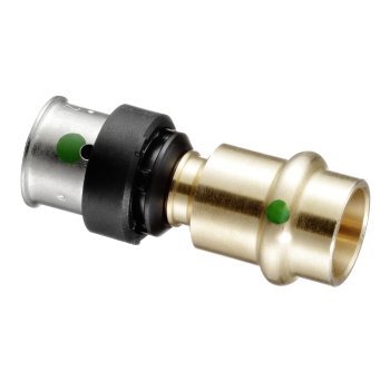 VN730468000 Viega Smartpress Overgang V-contour 20x15 (2x pers, kiwa, brons)