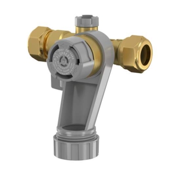 FA2718100000 Flamco Flopress Inlaatcombinatie 15mm (2x knel, messing, 8 bar)