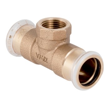GN613700000 Geberit Mapress Koper T-stuk 54x1/2x54 (pers x bi.dr. brons)