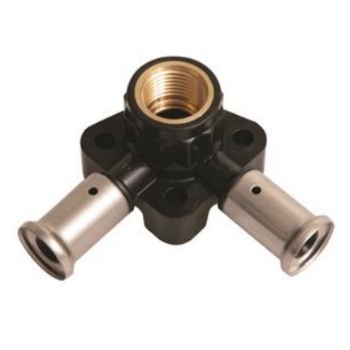 Henco Muurplaat Doorstroom (PVDF)