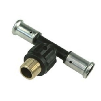 Henco T-stuk Buitendraad (PVDF)