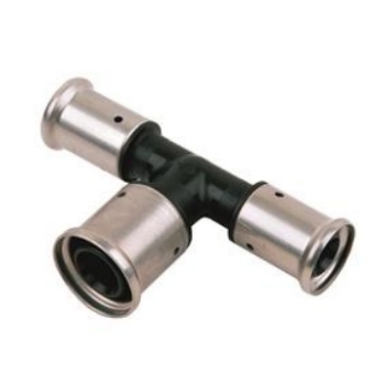 81028810054 Henco T-stuk Verloop 40x50x40 (PVDF, 3x pers)