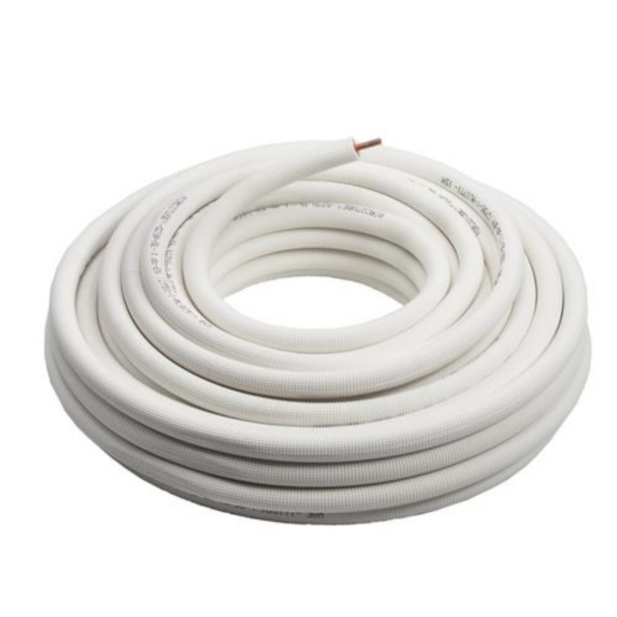 Geisoleerde Koelleiding Singel Wit