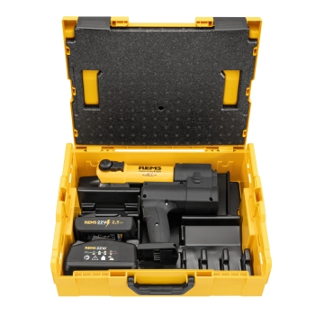 RW576017R22 REMS Akku-Press E 22V (L-box koffer + 2,5Ah accu + oplader)