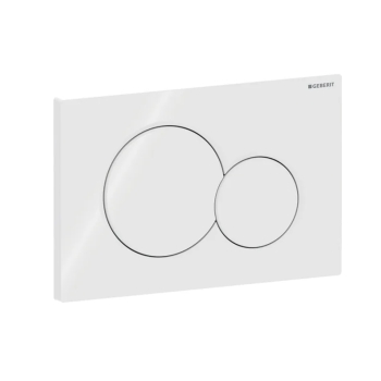 GL115770115 Geberit Sigma-01 Bedieningsplaat Alpine Wit (2x toets rond)