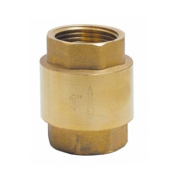 BV040502500 Terugslagklep 1'' (veerbelast, PN12, 2x bi.dr. messing)