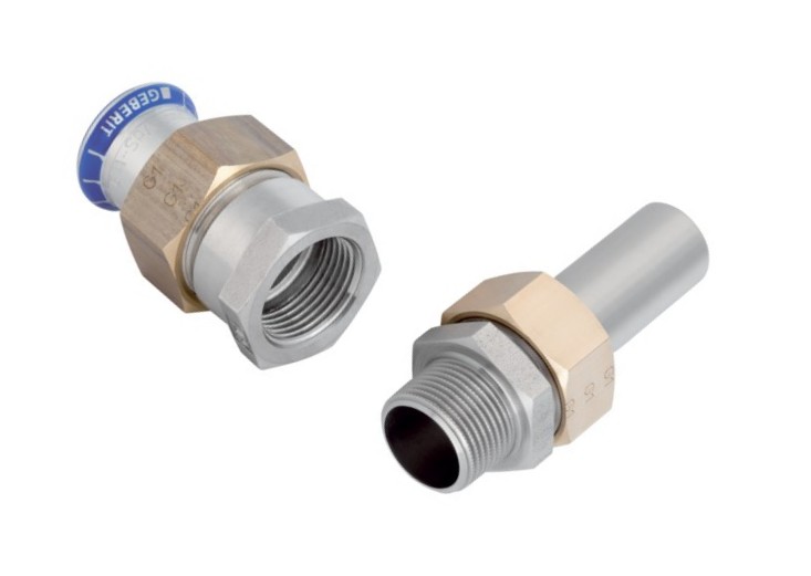 Geberit Mapress RVS316 2/3-delige Kopp.