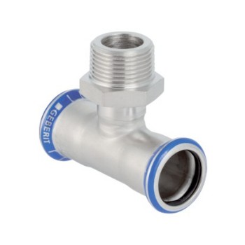 Geberit Mapress RVS316 T-stuk Buitendraad