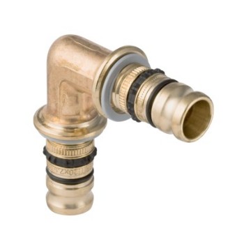 Geberit Mepla 90gr Bocht (messing)