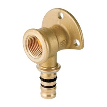 Geberit Mepla Muurplaat (36mm, messing, bi.dr. x pers)