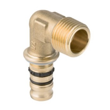 61525500500 Geberit Mepla Puntstuk Knie 40x1.1/4 (pers x bu.dr. messing)