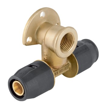 Geberit PushFit Muurplaat (36mm, doorlus, recht)