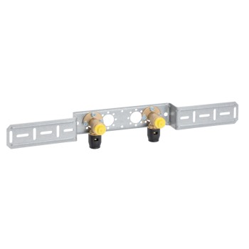 Geberit PushFit Muurplaat (duo, geisoleerd, brons) (B)