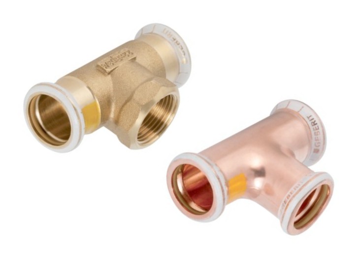 Geberit Mapress Koper Gas T-stuk