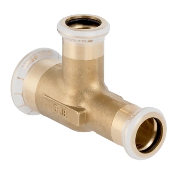 Geberit Mapress C-staal Verloop T-stuk (messing)