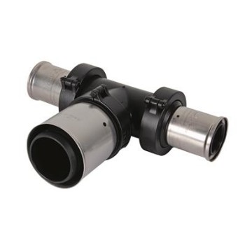 81028850039 Henco Super Size T-stuk Verloop 50x75x50 (3x pers, PVDF)