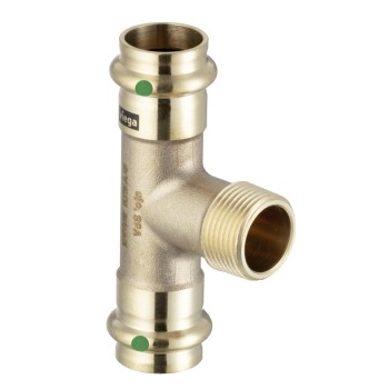 Viega Sanpress T-stuk (buitendraad)