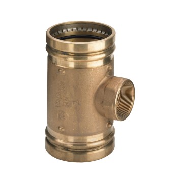 VN354589000 Viega Sanpress XL T-stuk 88,9x3/4x88,9 (brons, pers x bi.dr.)