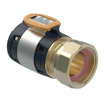 62065500100 Geberit FlowFit 2-delige Koppeling 50x2.1/4 (brons, pers x wartel)