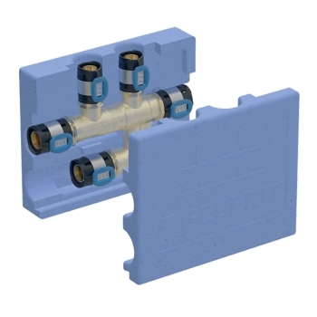 61930200100 Geberit FlowFit Kruisstuk + Iso 25x16x20 (messing, 6x pers)