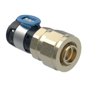 62073100100 Geberit FlowFit X Alu-PEX Buis 20x20 (messing, pers x knel, overgang)