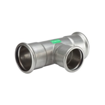 VH655263400000 VSH SudoPress RVS T-stuk Verloop 108x76,1x108 (3x pers, RVS316, 1.4404