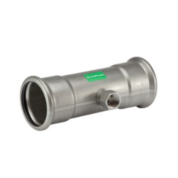 VH655268900000 VSH SudoPress RVS T-stuk 76,1x2x76,1 (bi.dr. x pers, RVS316, 1.4404)