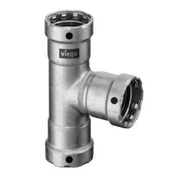 VN694967000 Viega Megapress T-stuk 3/8'' (3x pers, EPDM)