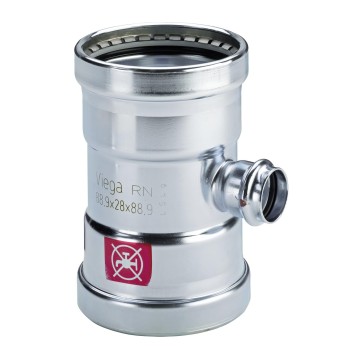 VN597887000 Viega Prestabo XL T-stuk Verloop 76,1x28x76,1 (3x pers)